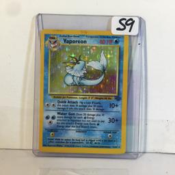 Collector 1999 Wizards Pokemon Stage1 Vaporeon  Pokemon Game Card #134 12/64