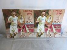 Lot of 2 Pcs Collector  Assorted Pictures Athen 1896 & Athens 1896 - See Pictures 10x9.5"