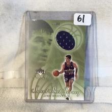 Collector 2001 Upper Deck NBA Basketball Sport Trading Card Game-Used Jersey by John Stockton Card