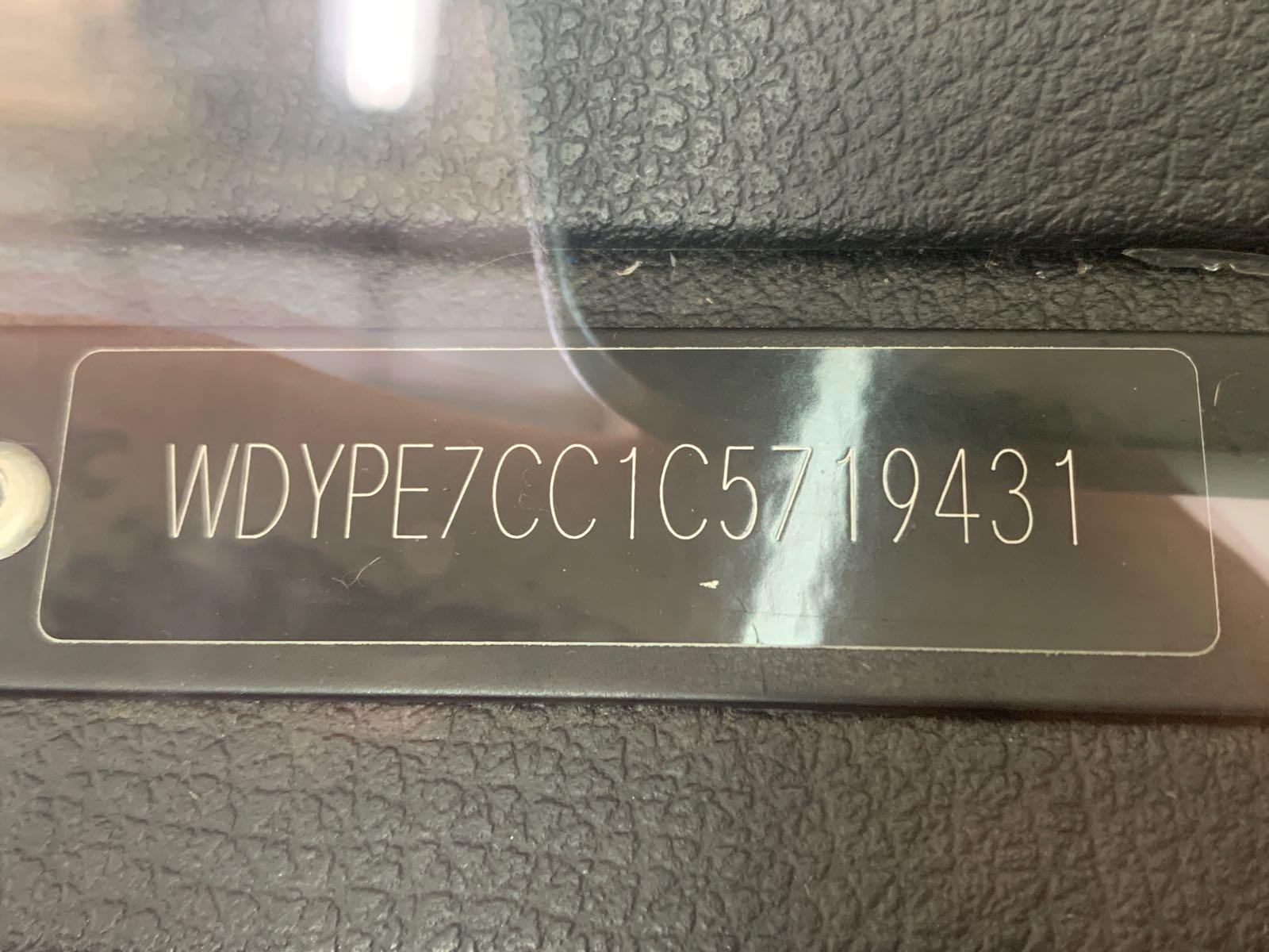 2012 FREIGHTLINER SPRINTER 2500 Serial Number: WDYPE7CC1C5719431