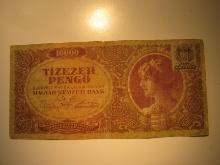Foreign Currency: 1945 (WWII) Hunagry 10,000 Pengo