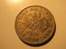Foreign Coins: 1950 Great Britain 2 Shillings