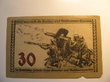 Foreign Currency: Germany 30 Pfennig Notgeld