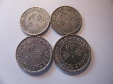Hong Kong 1935, 36, 37 & 38 10 Cents