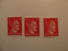 3 Nazi Germany Unused Stamp(s)