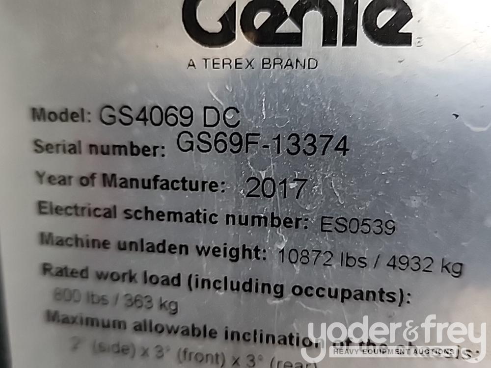 2017 Genie GS4069DC