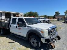2013 FORD F550 UTILITY TRUCK, Approx 150,000 Miles,  CREW CAB, V10 GAS, HIR
