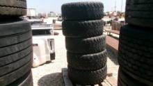 LOT OF TIRES,  (5) 35 X 12.50 R22 LT, NO WHEELS, AS IS WHERE IS