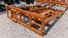 2024 LANDHONOR SKID STEER ATTACHMENT,  NEW/UNUSED, HYD SQUARE HAY BALE ACCU