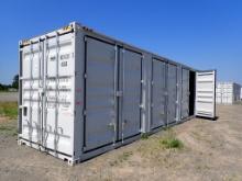 SHIPPING CONTAINER,  40', HIGH CUBE CONTAINER, (4) SETS OF DOUBLE DOORS, (1