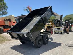 UNUSED 2024 CARRY-ON DUMP TRAILER MODEL TRA/REM 6X10DUMPDO10K-24HS, GVWR 9990,...APPROX 10FT DECK...