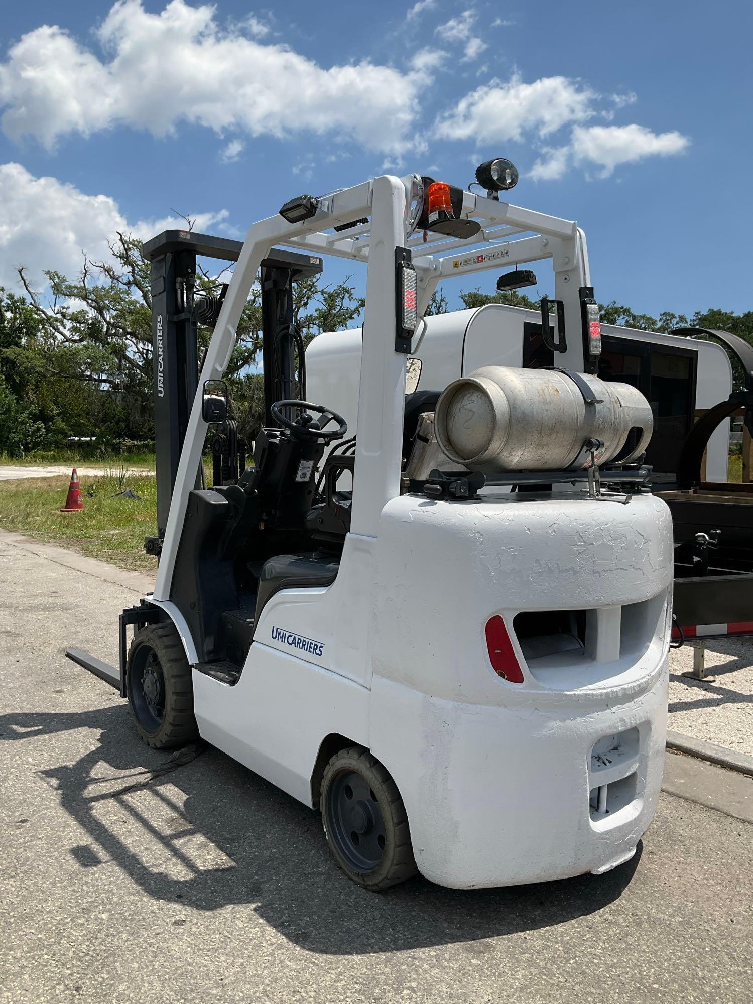 2018 UNICARRIERS FORKLIFT MODEL MCP1F2A28LV, LP POWERED, APPROX MAX CAPACITY 5200