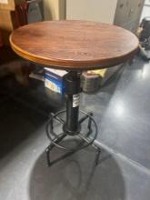 UNUSED PUB TABLE BAR TABLE, TABLE TOP APPROX. 24" , APPROX HEIGHT 36"