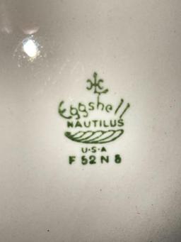 Vintage 1950's Homer Laughlin Serving Plate Nassau Pattern Eggshell Nautilus