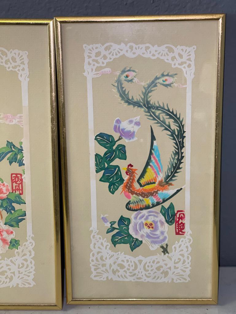 Four Asian Style Wall Art