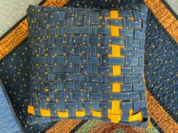King Size Donna Sharp Midnight Bear Lodge Quilt and Two Accent Pillows