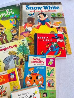 Group of Vintage Youth Walt Disney Books