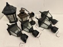 Group of Exterior Pole Lights