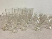 Group of Vintage Clear Boopie Glasses