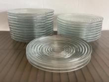 Set of 24 Clear Plates