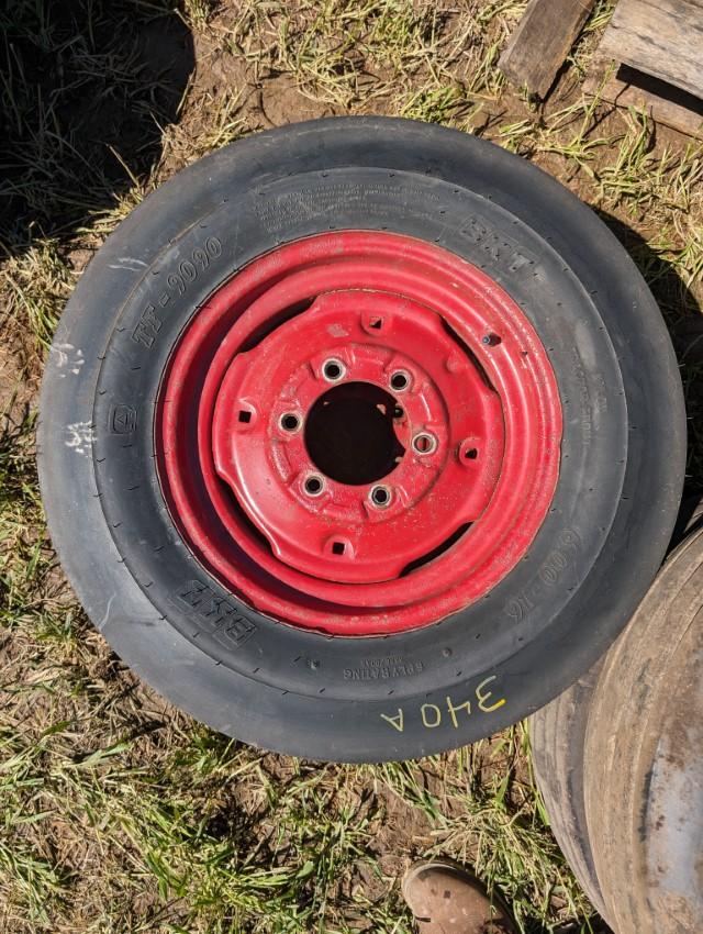 (2) Unused BKT 6.00-16 Tires