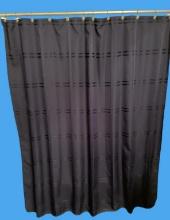 (2) Shower Curtains— (1) Blue, (1) Brown And