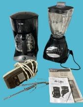 3 Small Kitchen Appliances:  Mr. Coffee 12 Cup