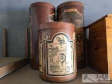 (3) Vintage Storage Boxes with Lids