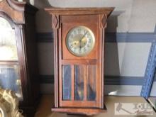 Vintage Wooden Wall Pendulum Clock