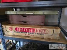(2) Brother Knitting Machines and Sewing Supplies