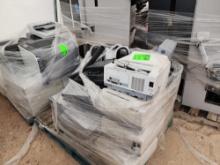 Group of Assorted Printers, Monitors, Misc. Items on 2 Pallets