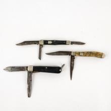 3 Vintage Camillus Pocket Knives