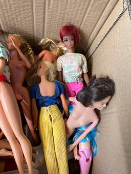 Barbie and other dolls and clothing and accessories