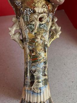 antique beaded vase