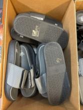Box of brand new flip-flops