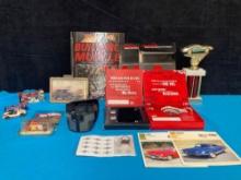 Men?s lot, Marboro items, car book and trophy new old stock hot wheels