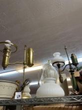 Brass lamp and vintage Desk lamp
