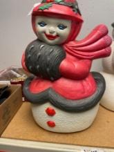 vintage Holland Mold ceramic snow woman 19? tall