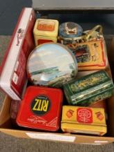 vintage tins. some from England