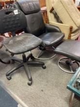 Office chair and gaming chair with stool