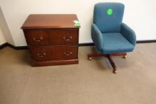 LATERAL FILE & CHAIR X1