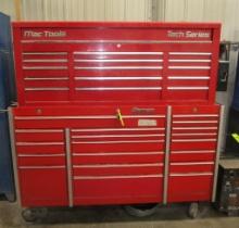 Snap-On Toolbox 19 Drawer Base Cabinet with Casters and MAC Tech Series 15 Drawer Top Cabinet