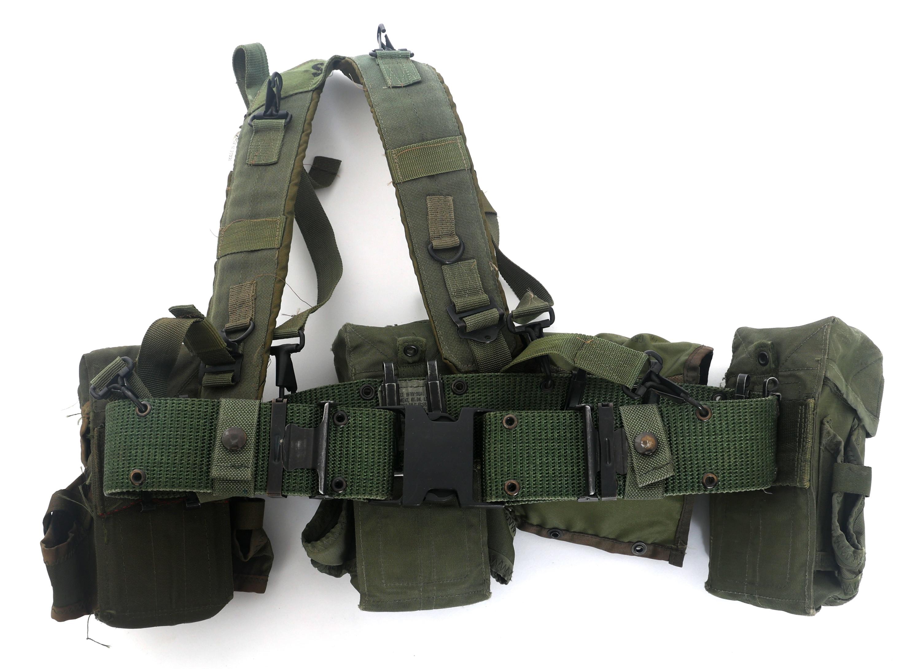 US M5 VEST PACK WITH RIFLE MAGAZINES & MED KIT