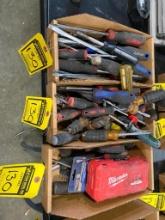 (3) Boxes of Assorted Screw Drivers & Nut Drivers