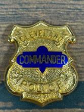 Rare Cleveland, Ohio Commander Obsolete Police badge