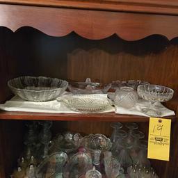 Contents of Cabinet - Patternware, Shakers, & Assorted Glassware
