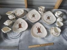 American Limoges Casino Patten Poker Dishes
