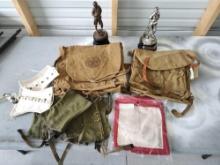 Vintage Boy Scout Backpacks, Trophys,