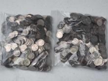 6 Pounds of US Dimes Clad Mostly 1960s & 70s