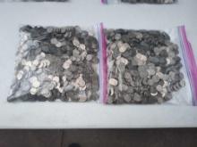 20 Pounds Of US Nickels Unsearched Mostly Pre 1970s